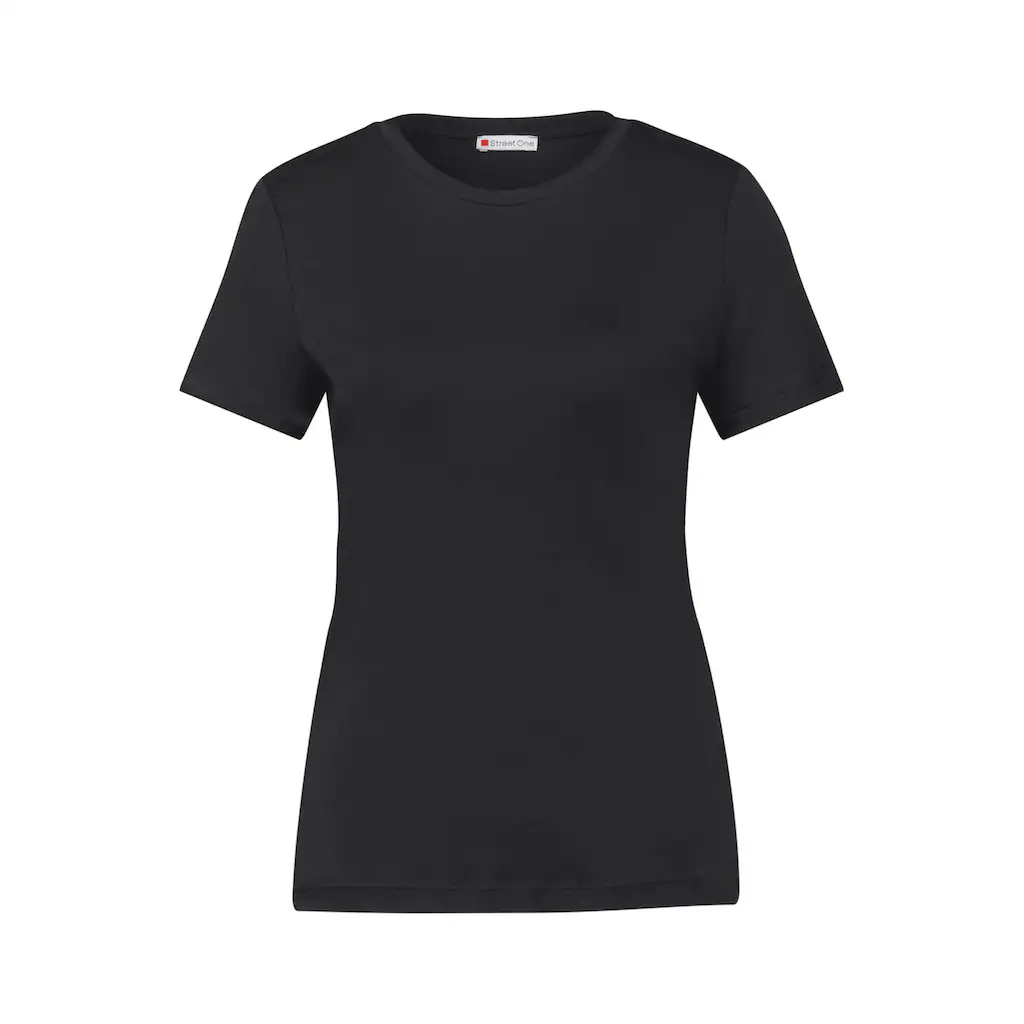 STREET ONE Rundhalsshirt Mit Rundhalsausschnitt