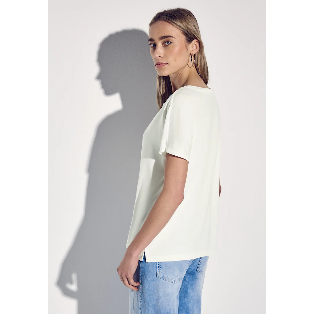 STREET ONE Shirttop Mit Hängenden Schultern