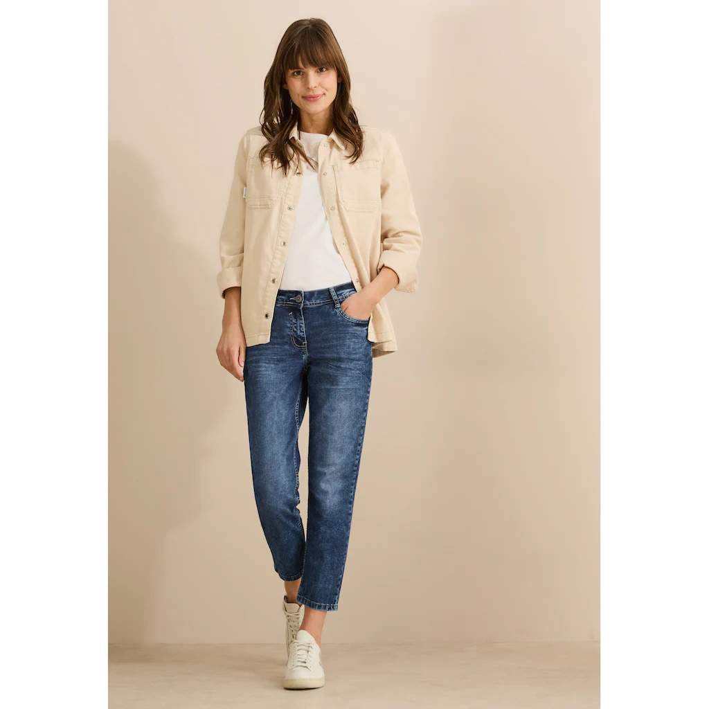 STREET ONE Slim-fit-Jeans Aus Baumwolle Mit Stretchanteil