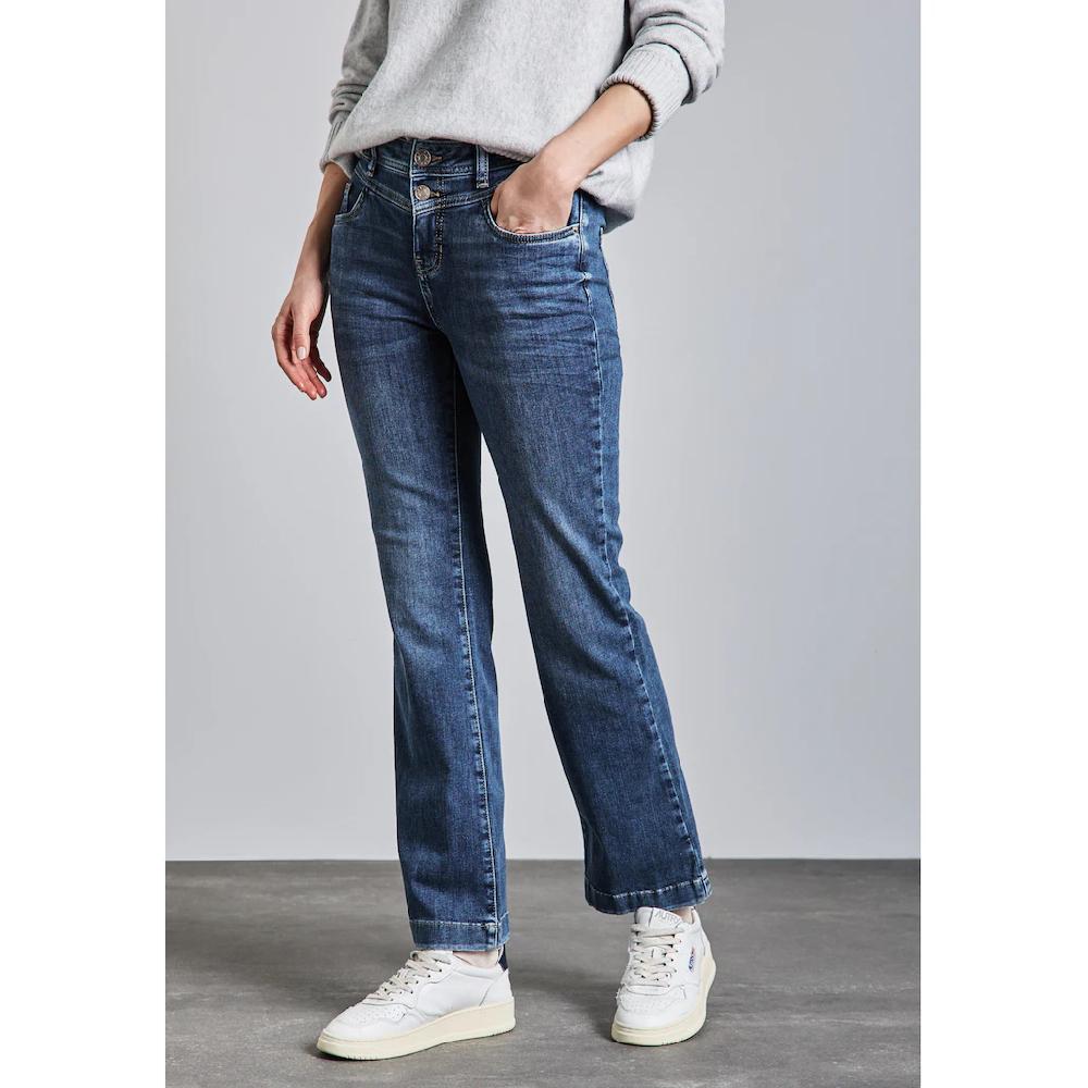 STREET ONE Slim-fit-Jeans Aus Baumwolle Mit Stretchanteil