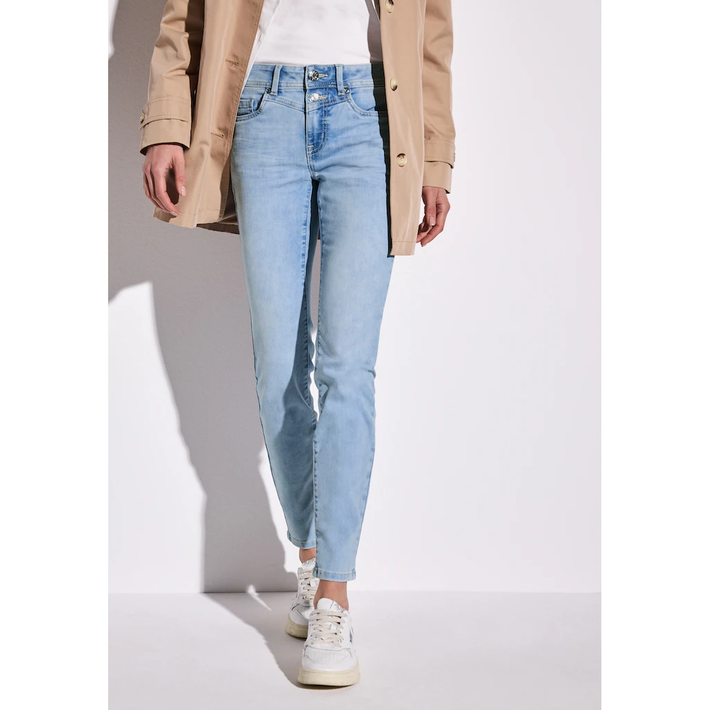 STREET ONE Slim-fit-Jeans im Five-Pocket Style