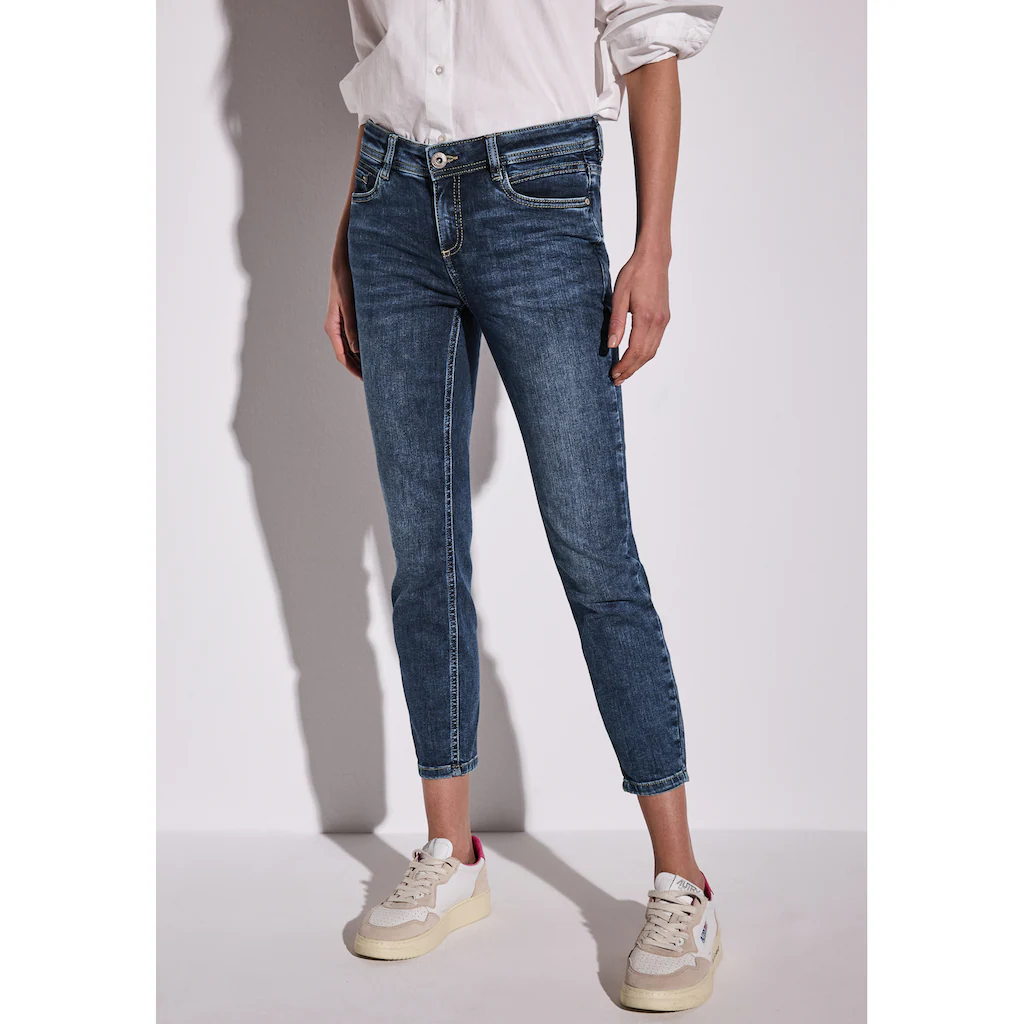 STREET ONE Slim-fit-Jeans Middle Waist