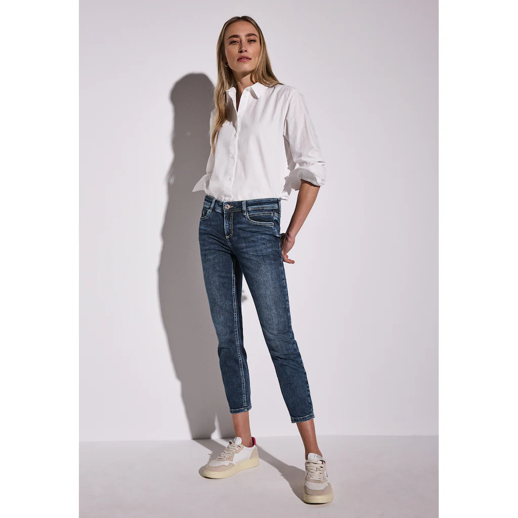 STREET ONE Slim-fit-Jeans Middle Waist