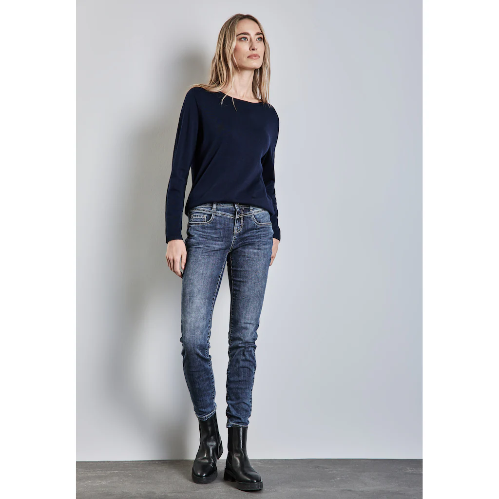 STREET ONE Slim-fit-Jeans »YORK« Im Five-Pocket Style