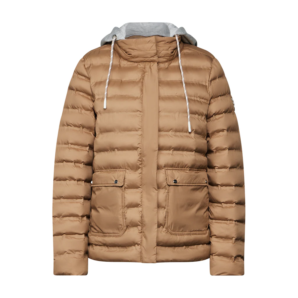 STREET ONE Steppjacke Mit Kapuze Mit Knopfleiste