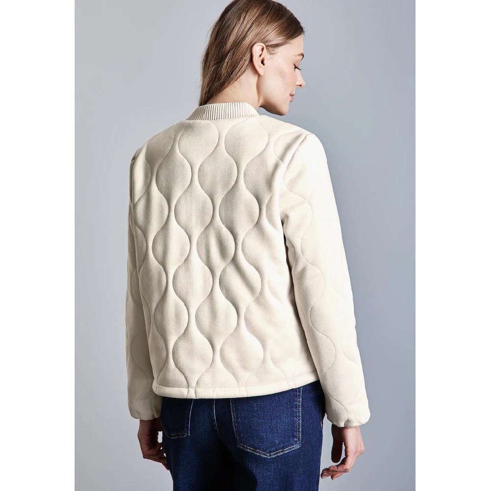 STREET ONE Steppjacke Ohne Kapuze Aus Elastischem Materialmix