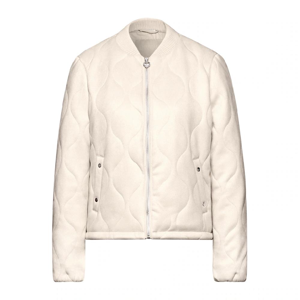 STREET ONE Steppjacke Ohne Kapuze Aus Elastischem Materialmix