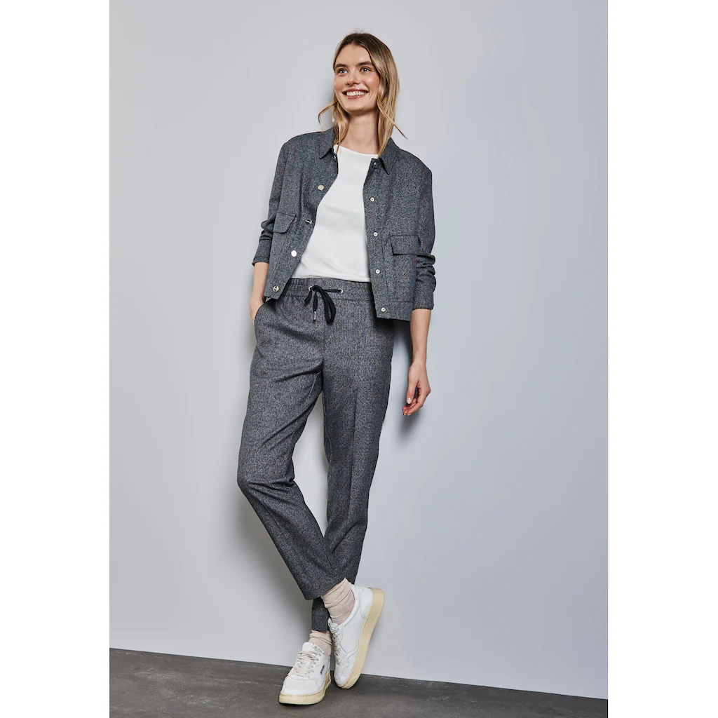 STREET ONE Stoffhose »BONNY« In Melange Optik