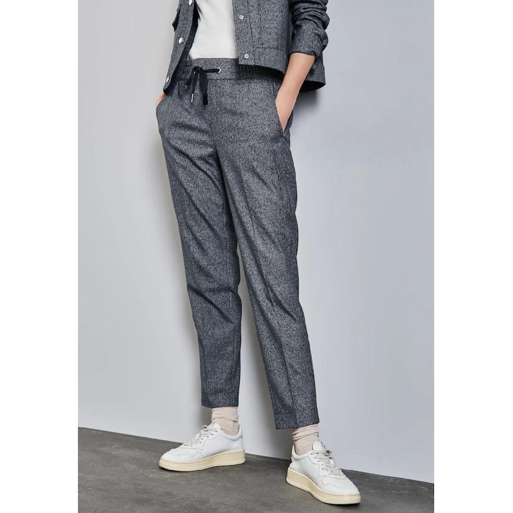 STREET ONE Stoffhose »BONNY« in Melange Optik