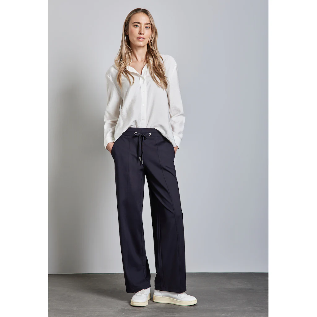 STREET ONE Stoffhose High Waist