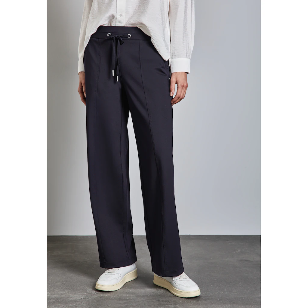 STREET ONE Stoffhose High Waist