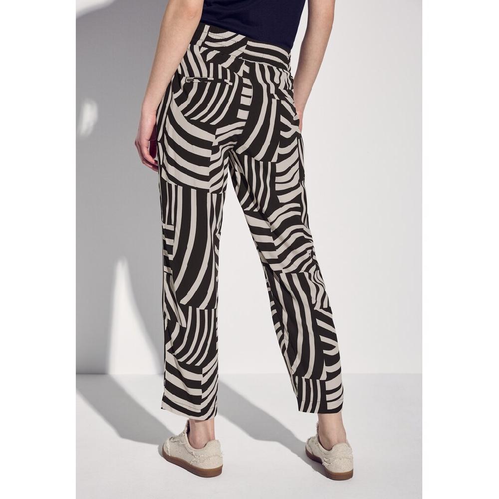 STREET ONE Stoffhose Mit Gemusterten Galonstreifen