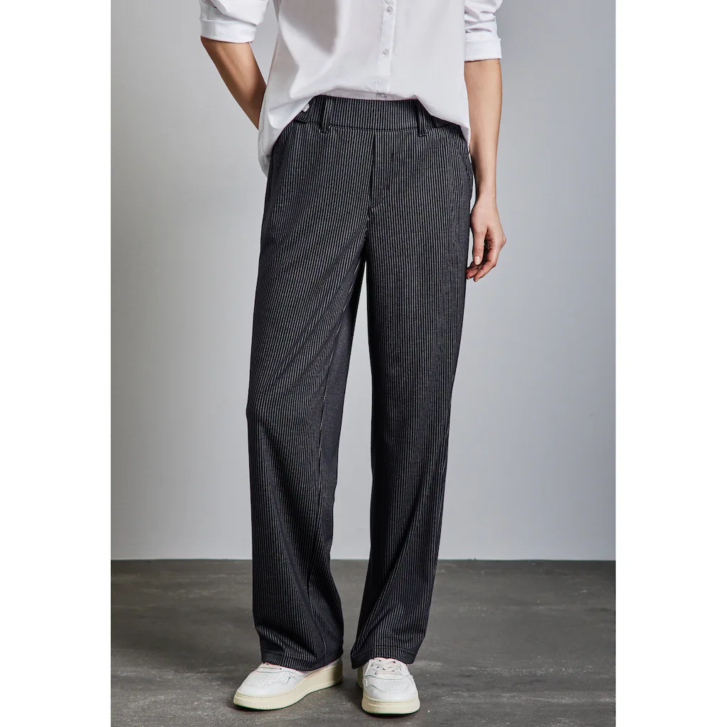 STREET ONE Stoffhose mit Streifenmuster