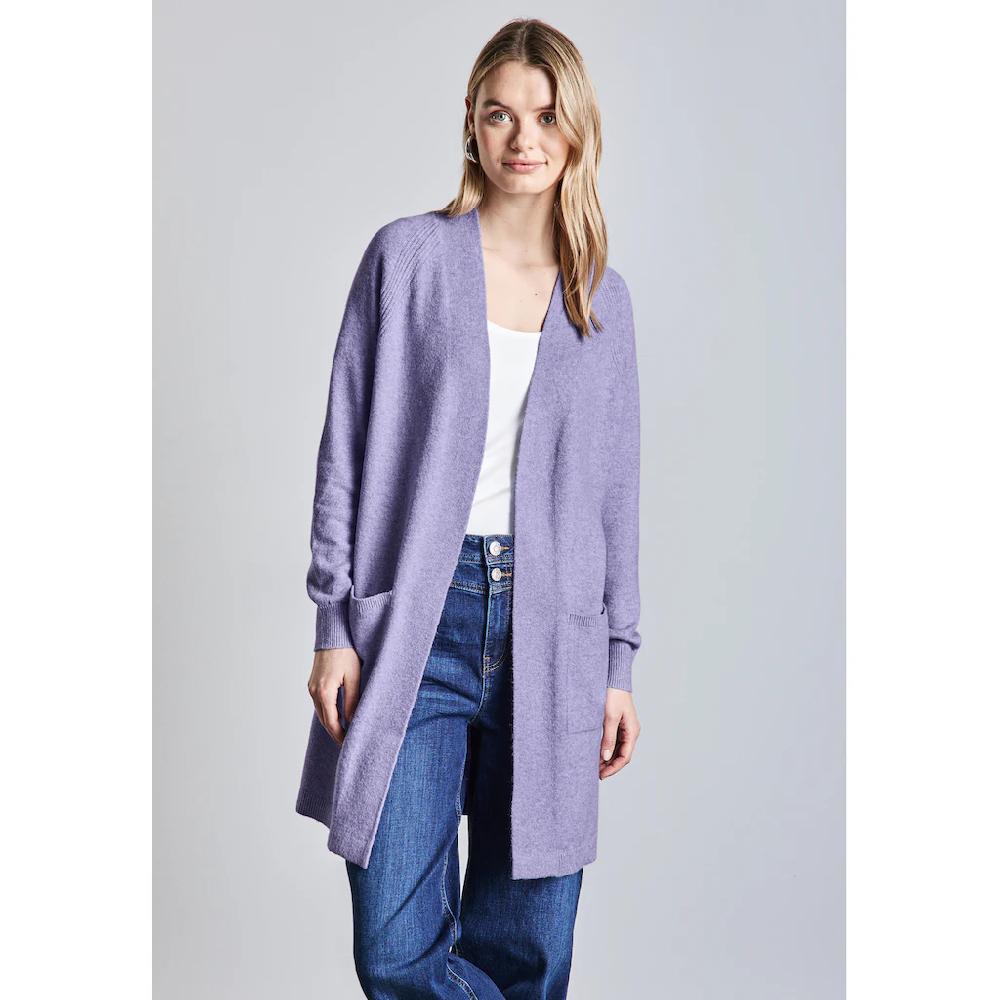 STREET ONE Strickjacke aus Baumwolle mit Stretchanteil