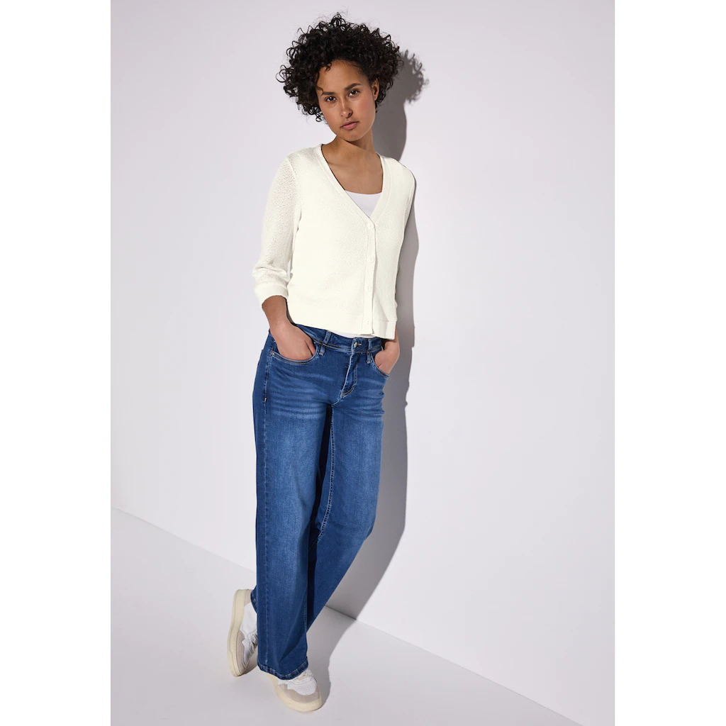 STREET ONE Strickjacke Mit V-Ausschnitt