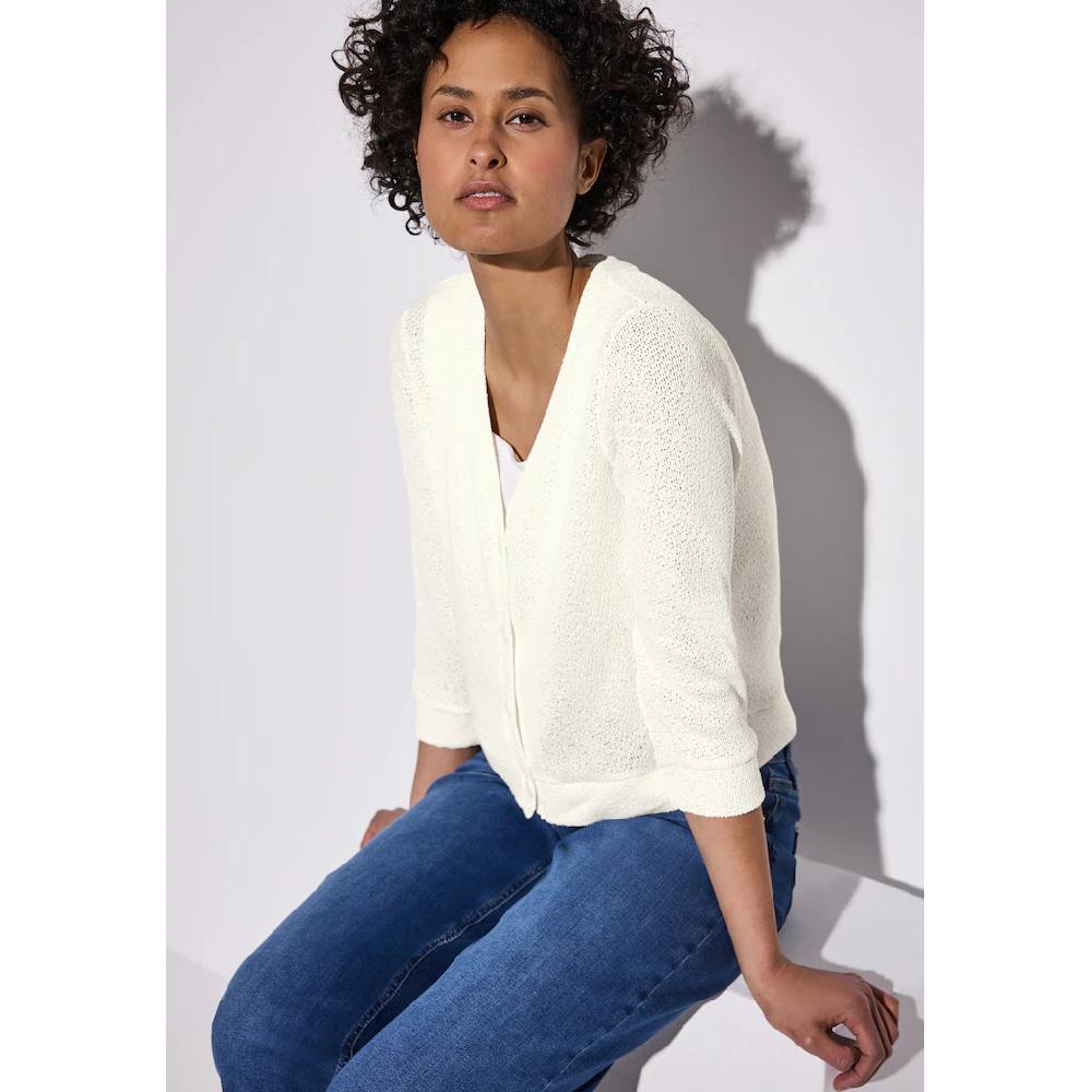 STREET ONE Strickjacke mit V-Ausschnitt