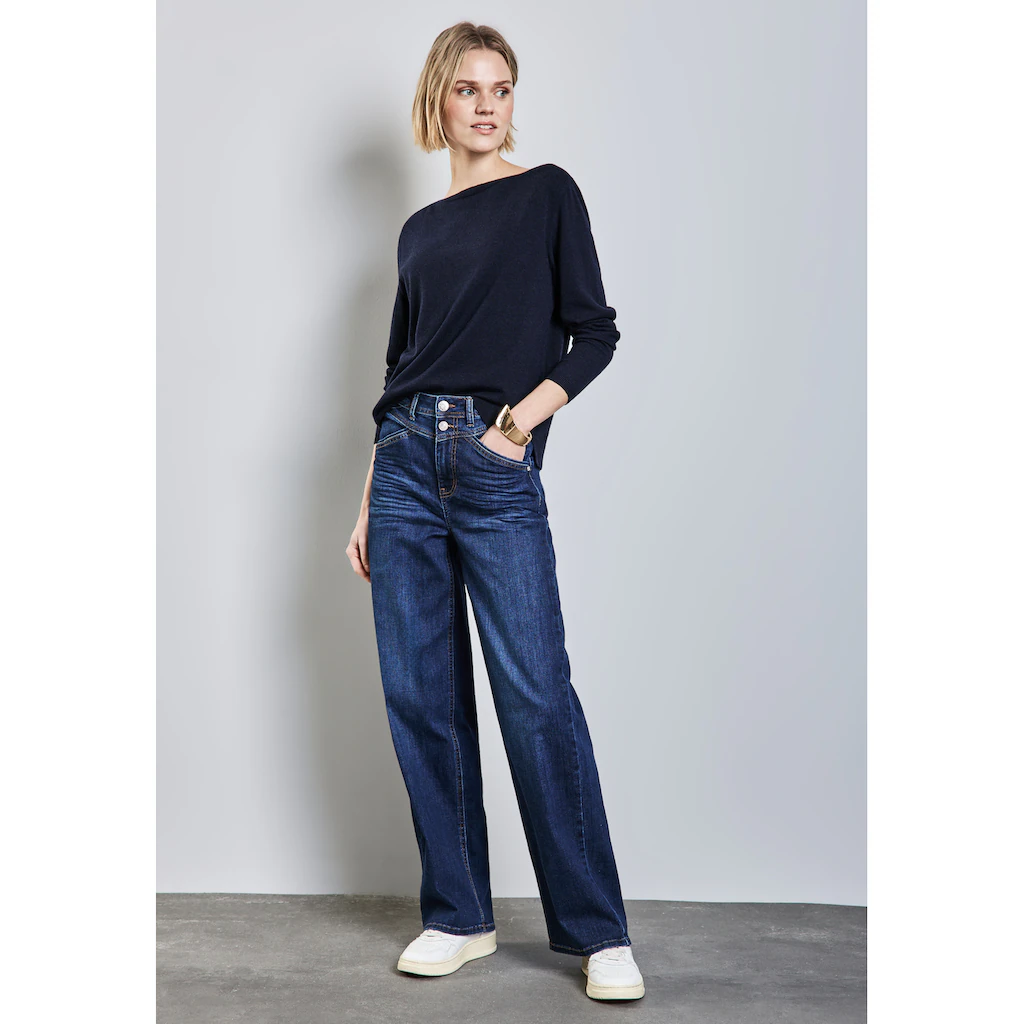 STREET ONE Strickpullover Aus Feinstrick