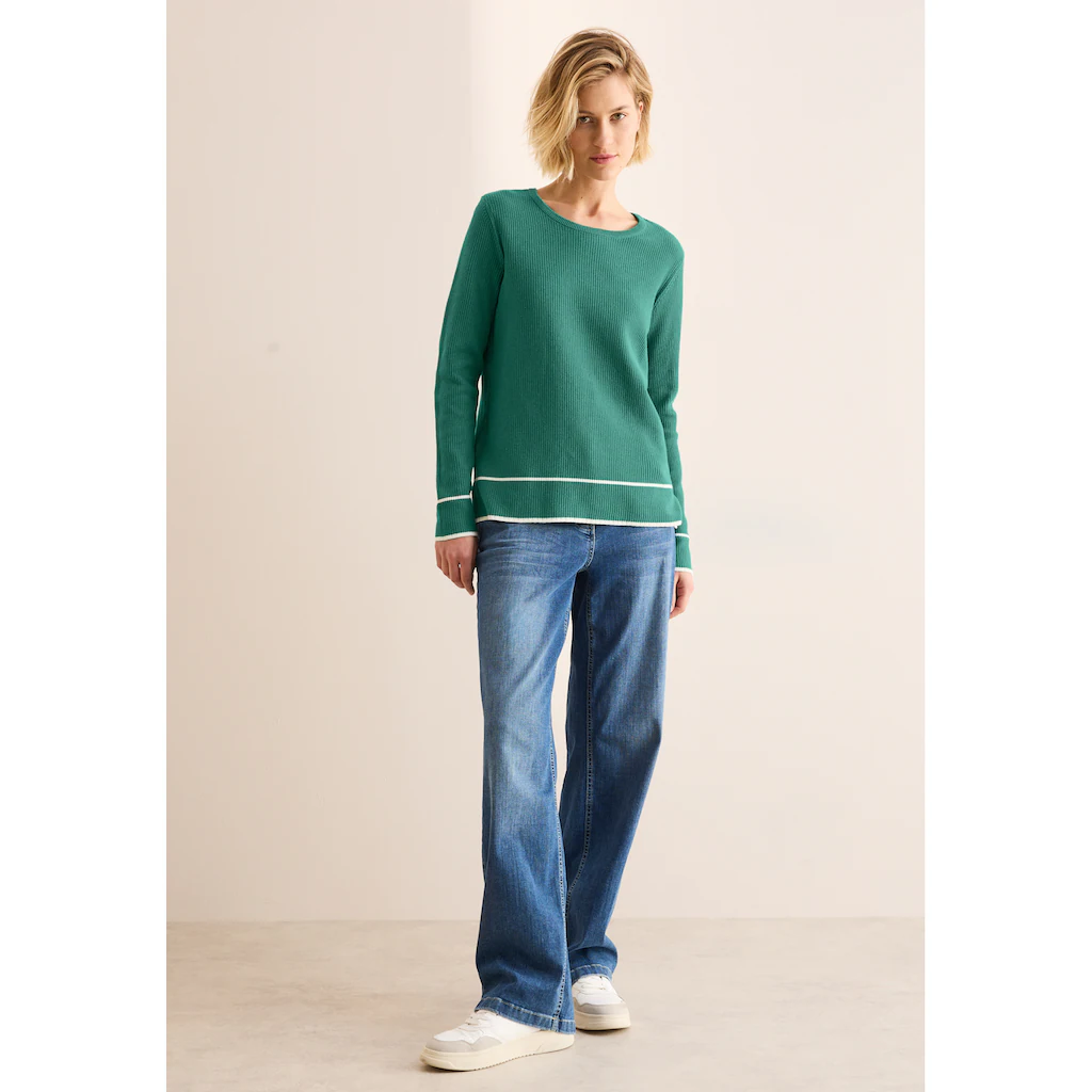STREET ONE Strickpullover Aus Feinstrick