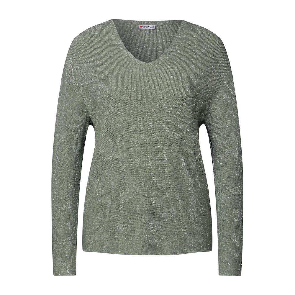 STREET ONE Strickpullover Im Soften Baumwoll-Mix