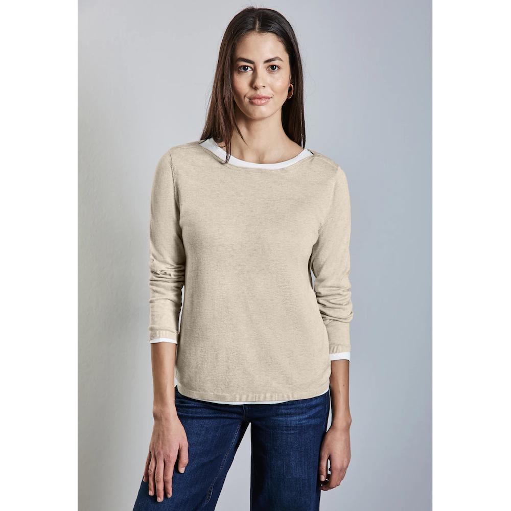 STREET ONE Strickpullover mit U-Boot-Ausschnitt