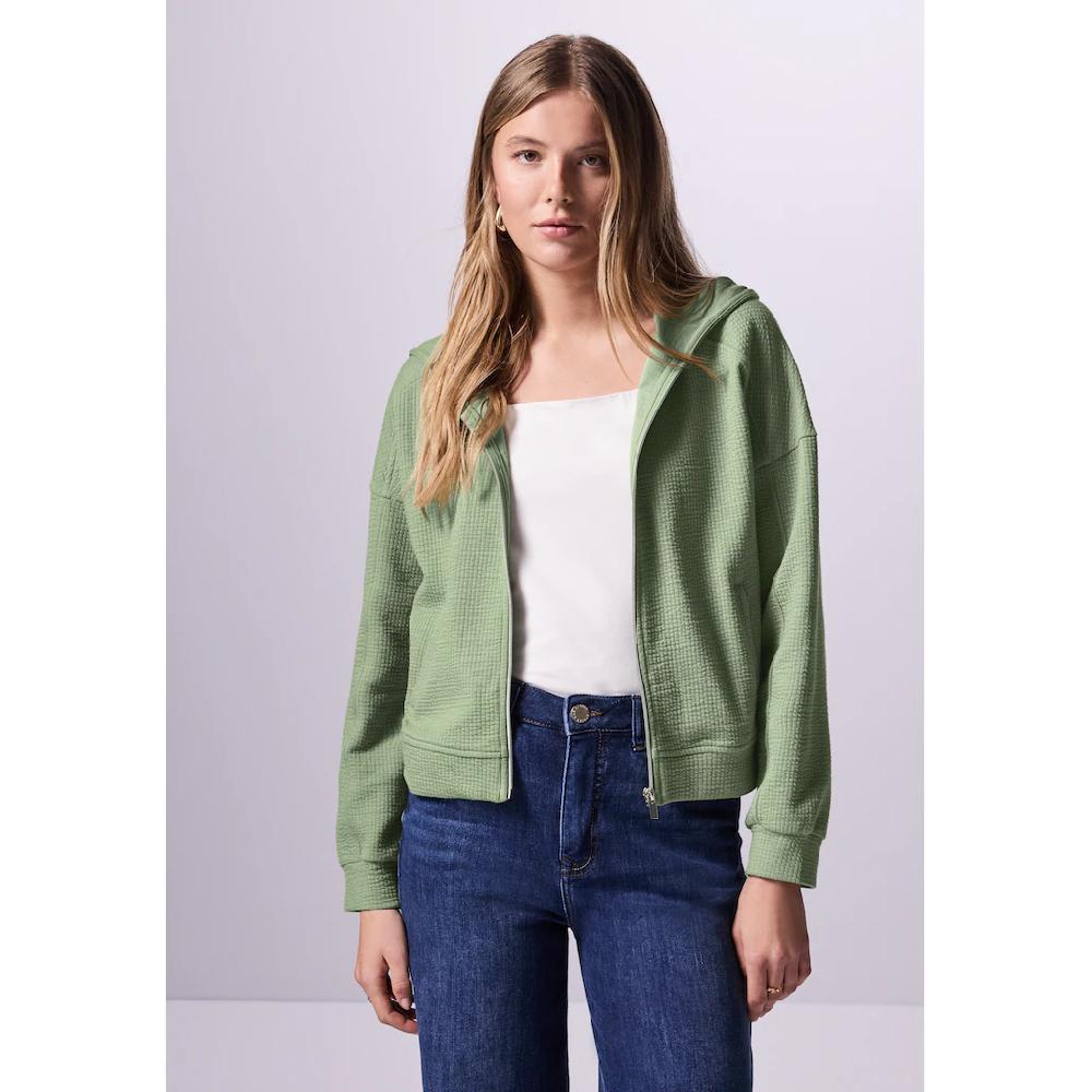 STREET ONE STUDIO Cardigan aus Baumwolle mit Stretchanteil