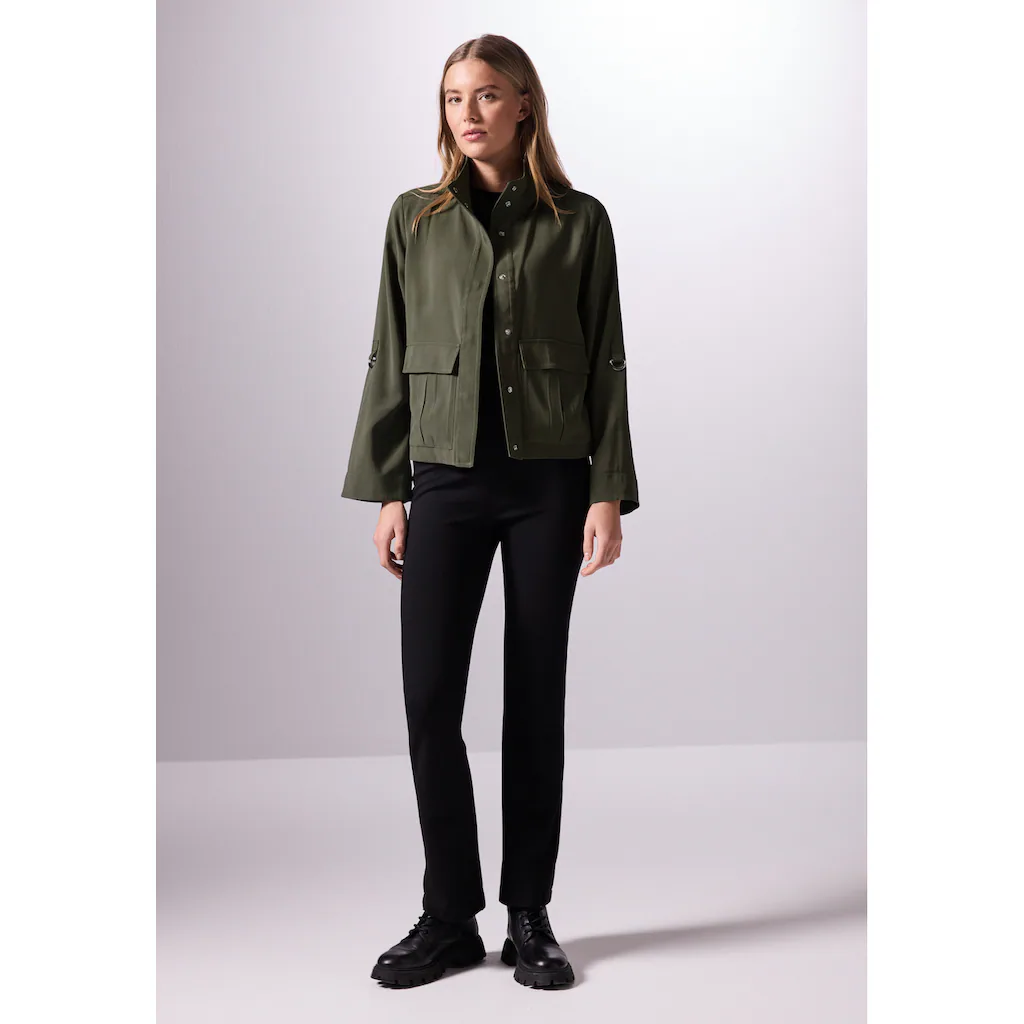 STREET ONE STUDIO Cargojacke Ohne Kapuze Mit Stehkragen