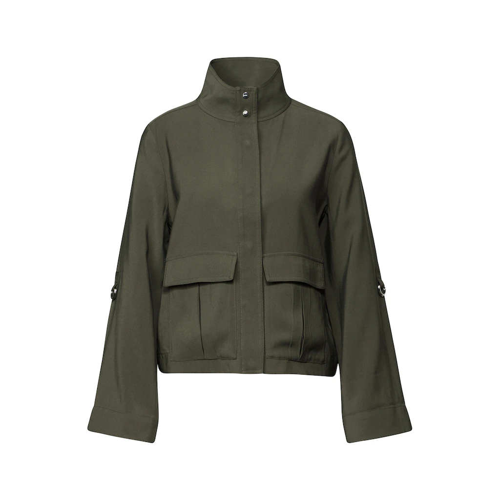 STREET ONE STUDIO Cargojacke Ohne Kapuze Mit Stehkragen