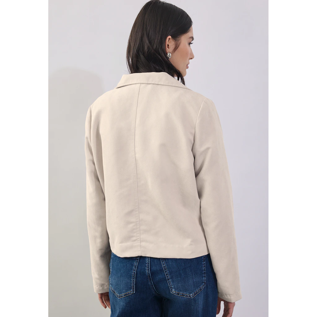 STREET ONE STUDIO Cordjacke Ohne Kapuze Mit Knopfleiste