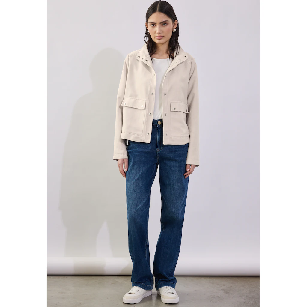 STREET ONE STUDIO Cordjacke Ohne Kapuze Mit Knopfleiste