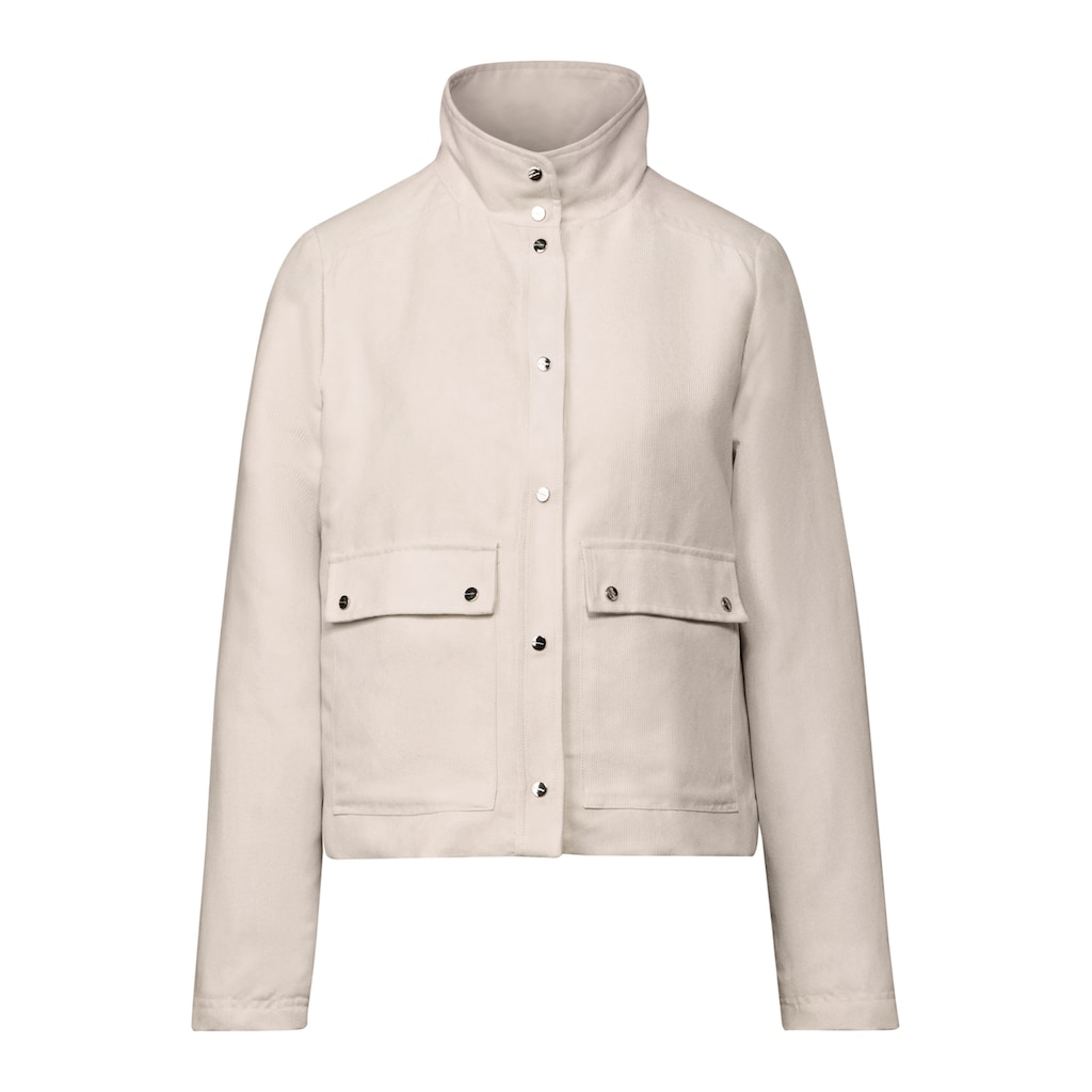 STREET ONE STUDIO Cordjacke Ohne Kapuze Mit Knopfleiste