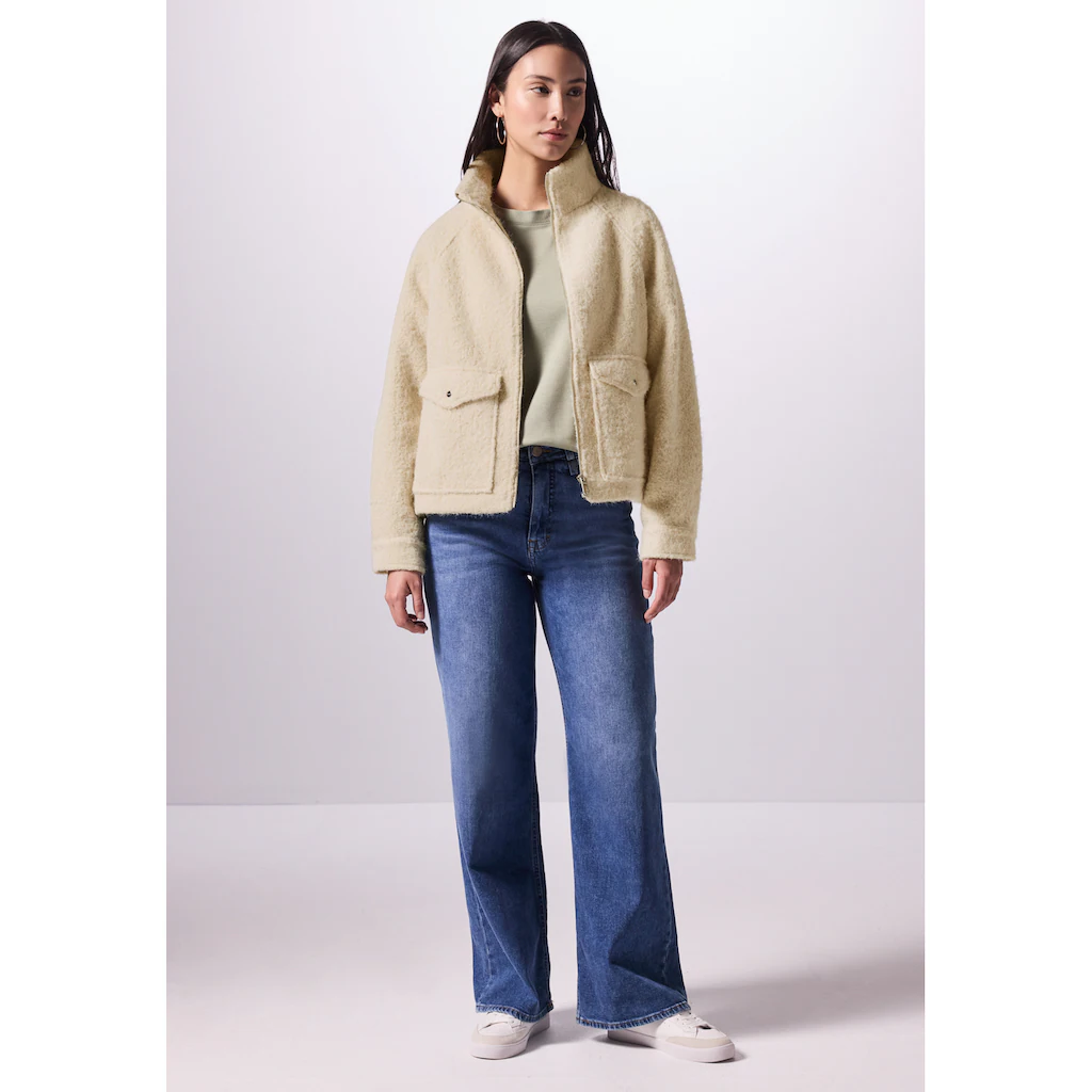 STREET ONE STUDIO Kurzjacke Ohne Kapuze Mit Stehkragen
