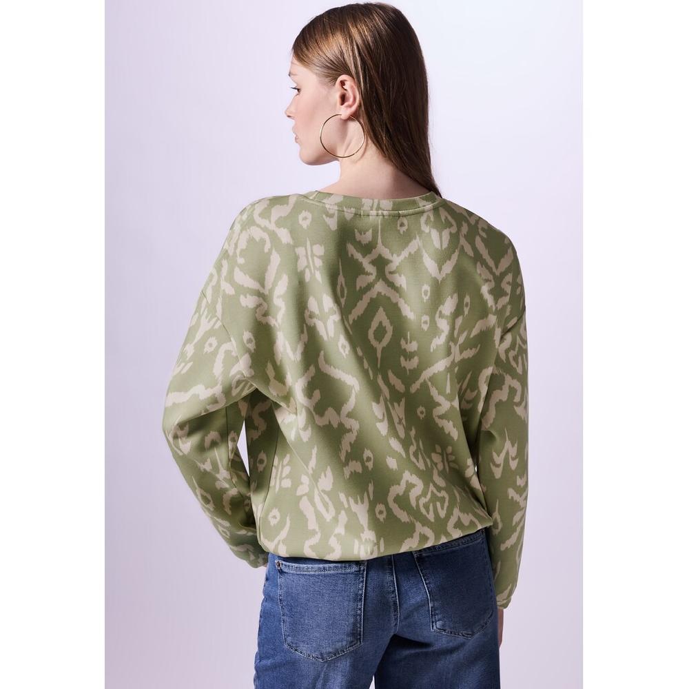 STREET ONE STUDIO Langarmshirt Aus Elastischem Materialmix