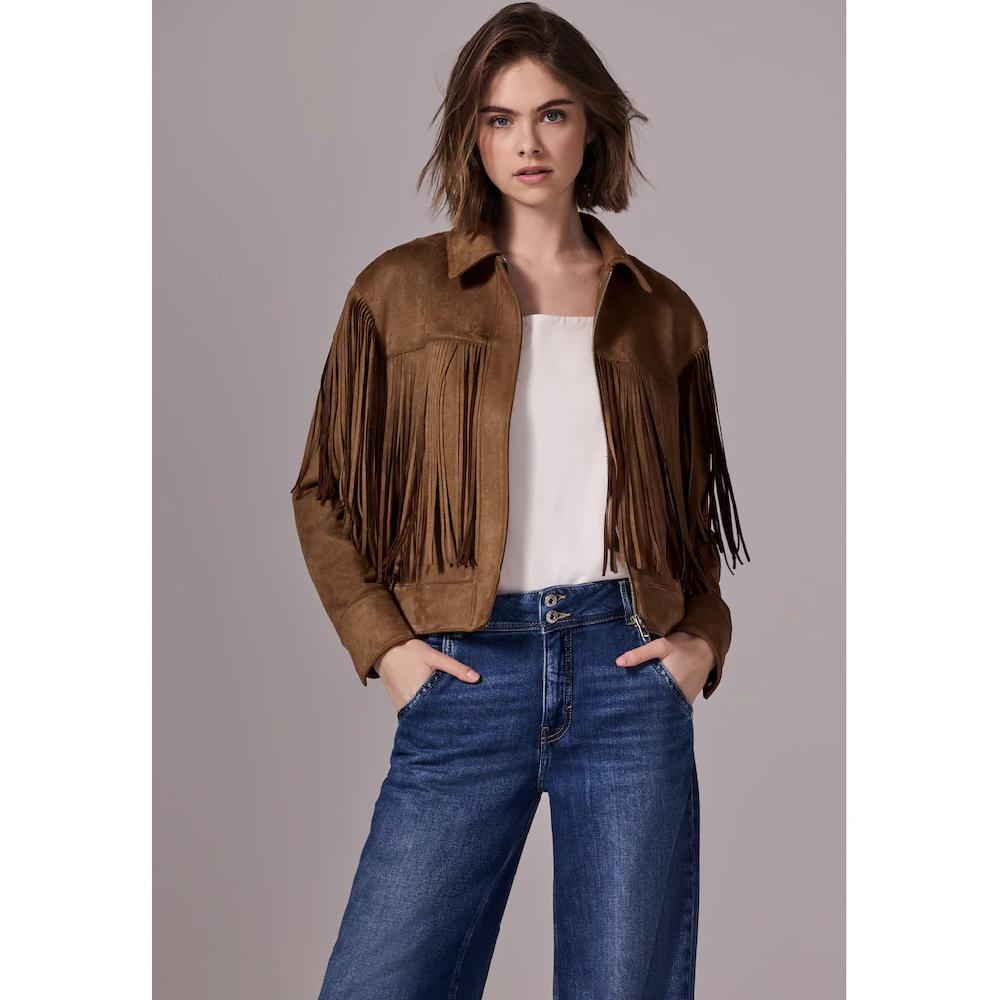 STREET ONE STUDIO Lederimitatjacke ohne Kapuze mit Kragen