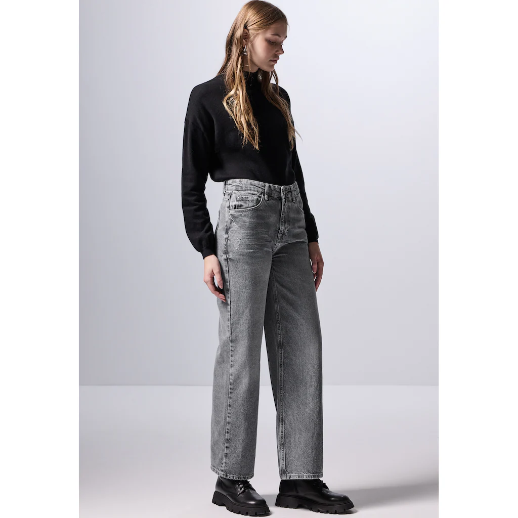 STREET ONE STUDIO Loose-fit-Jeans Aus Baumwolle Mit Stretchanteil