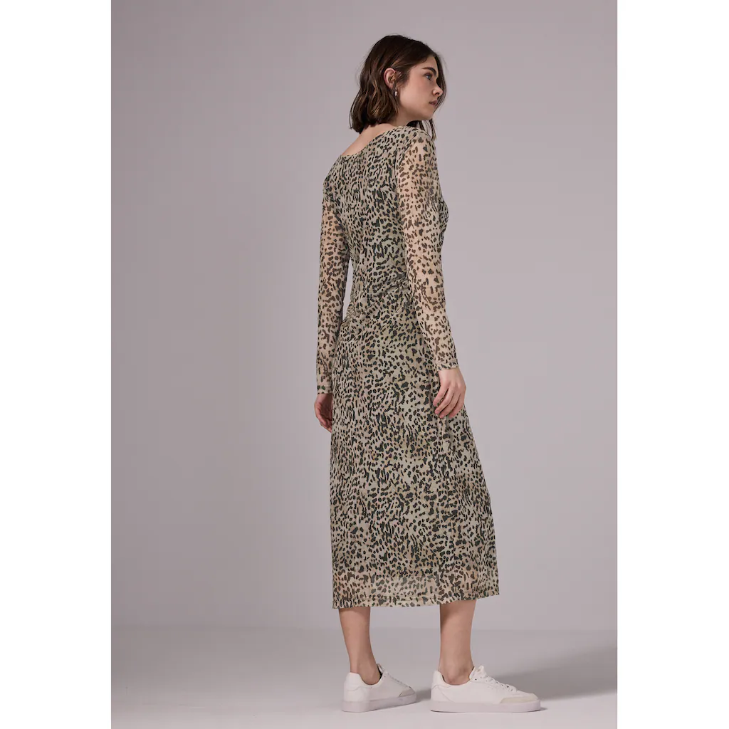 STREET ONE STUDIO Midikleid Mit Dekorativen Nähten Auf Der Front