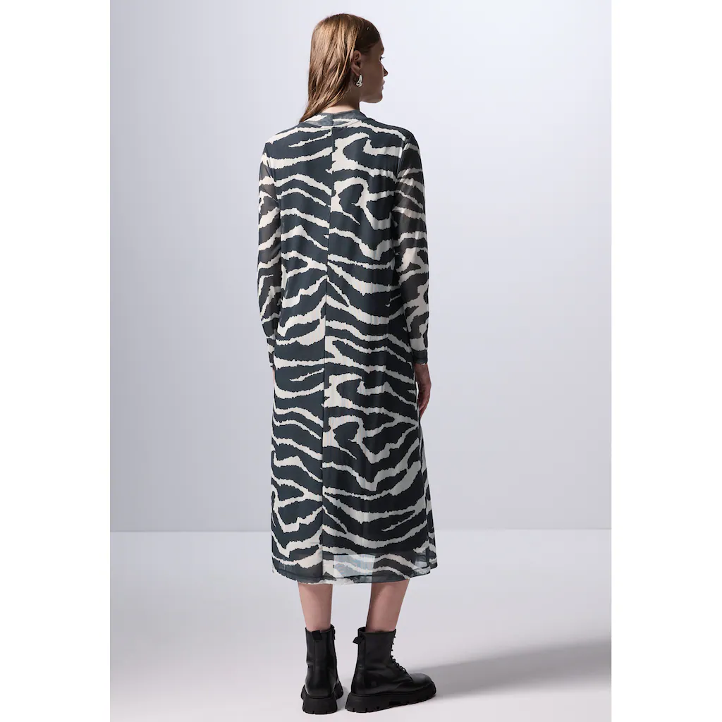 STREET ONE STUDIO Midikleid Mit Rundhalsausschnitt