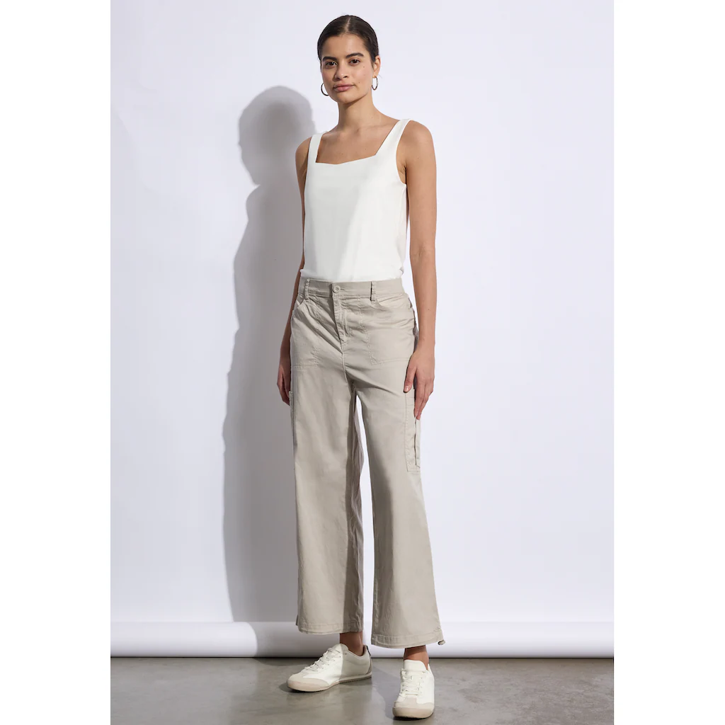 STREET ONE STUDIO Paperbag-Hose High Waist