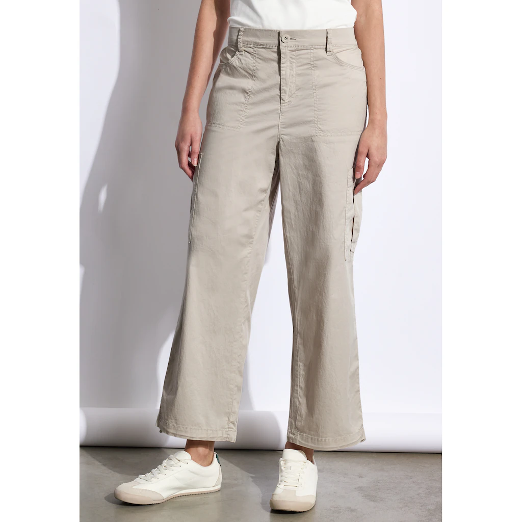 STREET ONE STUDIO Paperbag-Hose High Waist