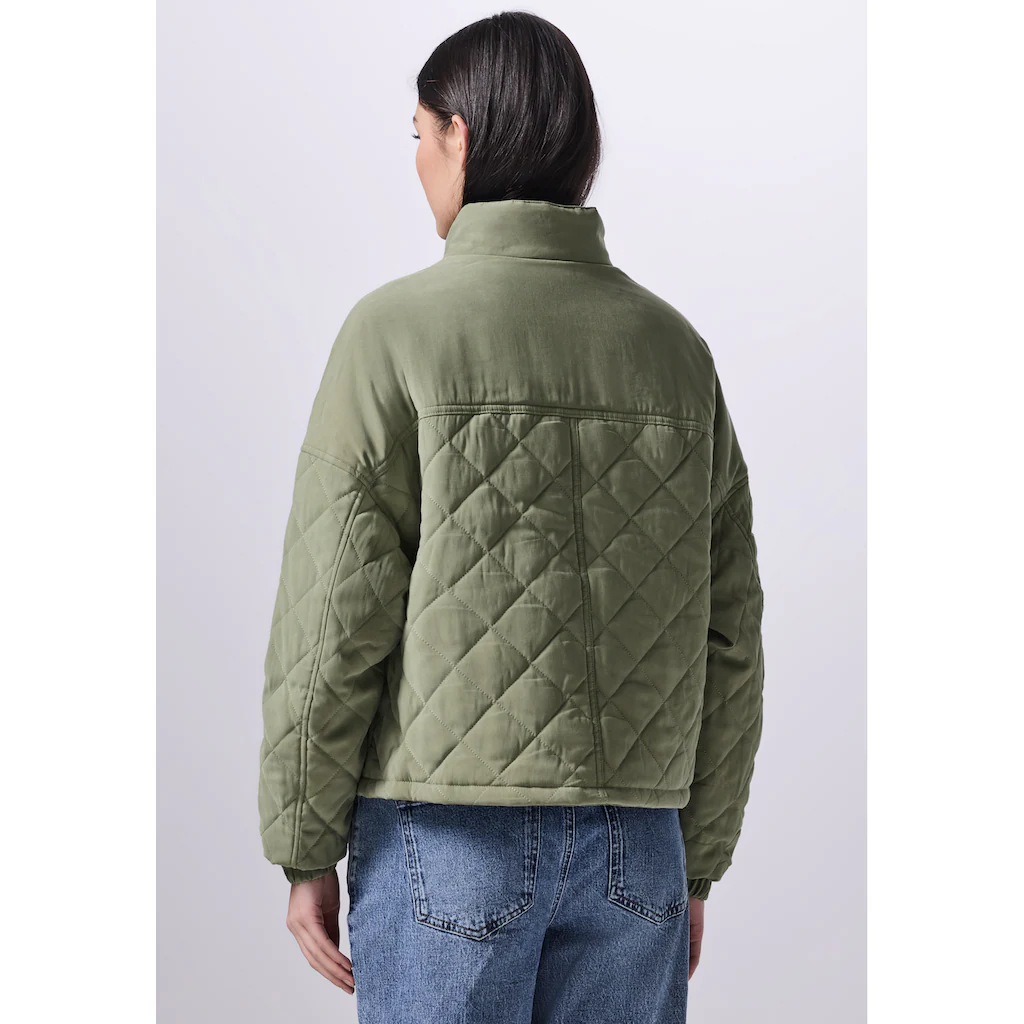 STREET ONE STUDIO Steppjacke Ohne Kapuze Mit Tunnelzug Am Saum