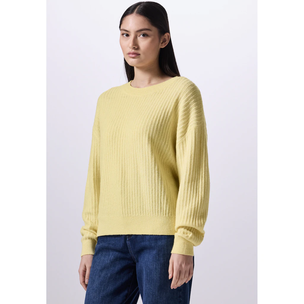 STREET ONE STUDIO Strickpullover Aus Baumwolle Mit Stretchanteil
