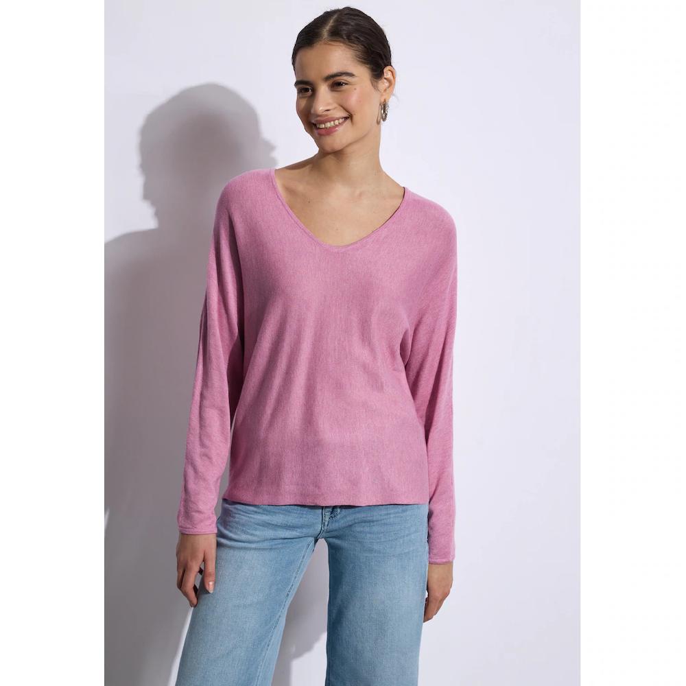 STREET ONE STUDIO Strickpullover aus softem Materialmix