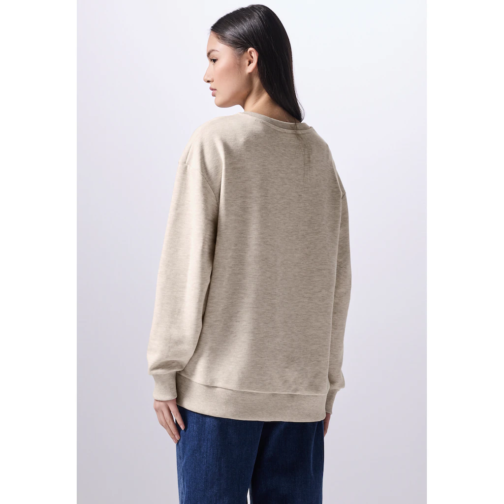 STREET ONE STUDIO Sweatshirt Im Soften Baumwoll-Mix