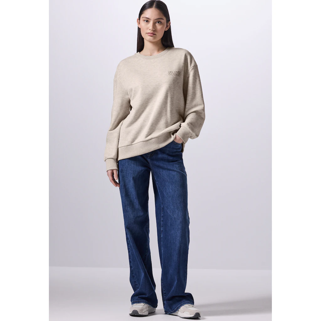 STREET ONE STUDIO Sweatshirt Im Soften Baumwoll-Mix