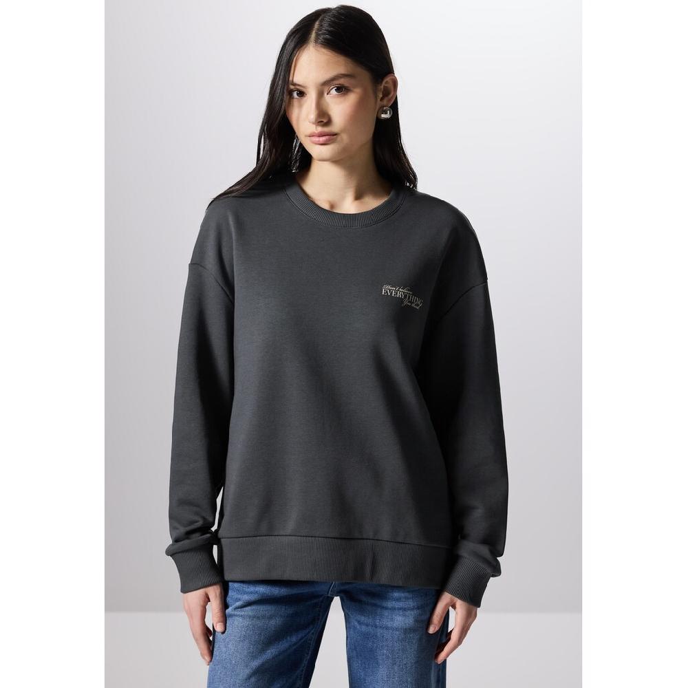 STREET ONE STUDIO Sweatshirt Im Soften Baumwoll-Mix