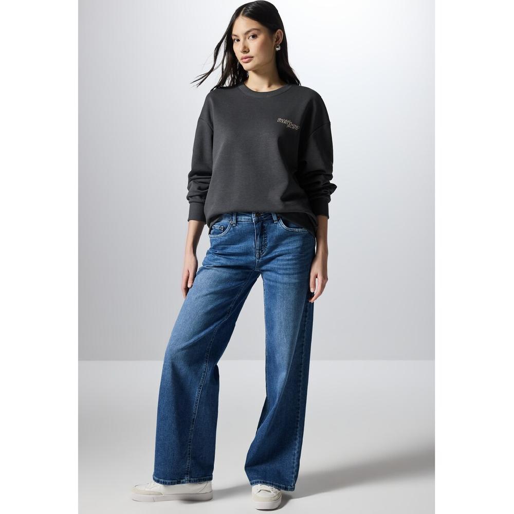 STREET ONE STUDIO Sweatshirt Im Soften Baumwoll-Mix