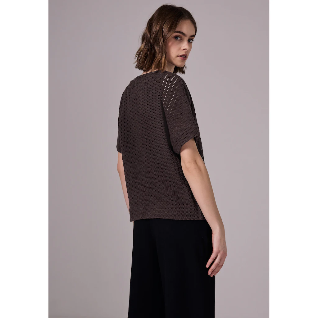 STREET ONE STUDIO T-Shirt Aus Baumwolle Mit Stretchante
