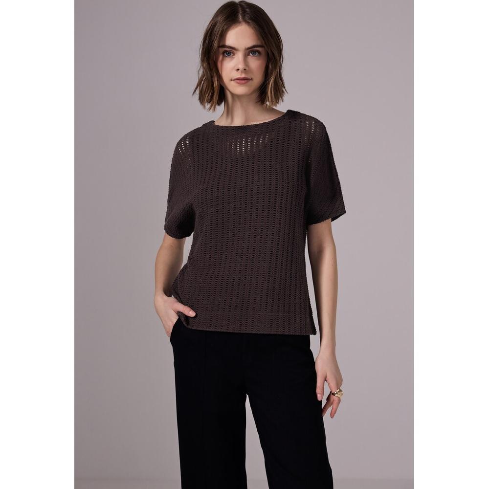 STREET ONE STUDIO T-Shirt aus Baumwolle mit Stretchante