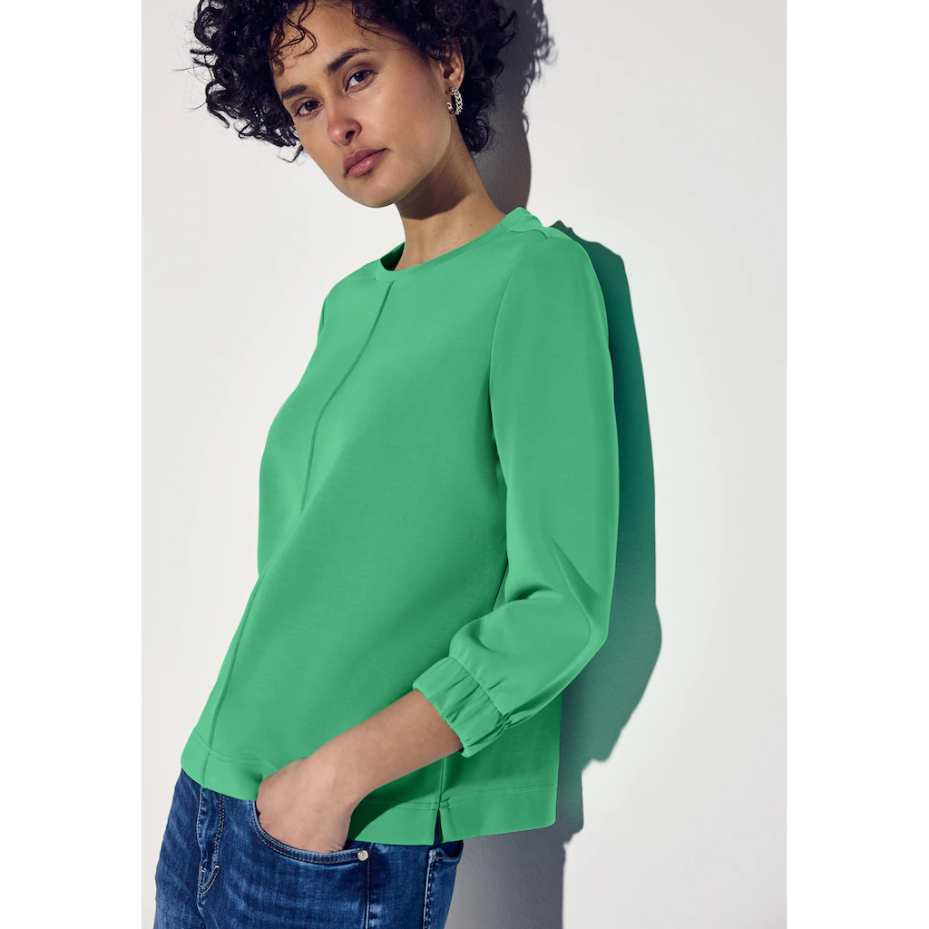 STREET ONE Sweater Mit 3/4-Arm Mit Elastischen Bündchen