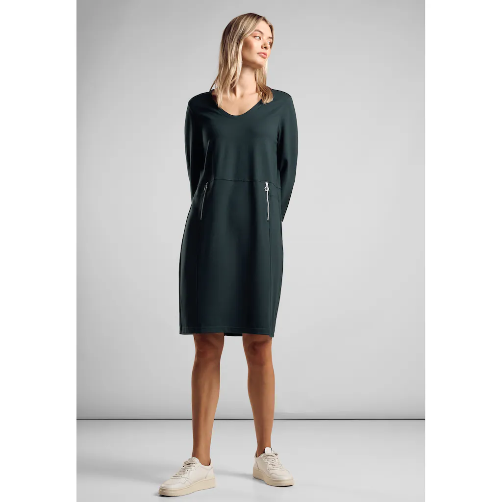 STREET ONE Sweatkleid knielang