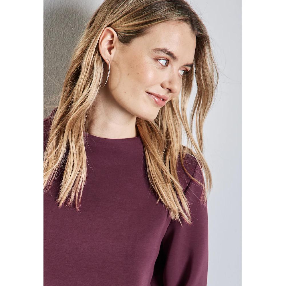 STREET ONE Sweatshirt Mit Rollkragen